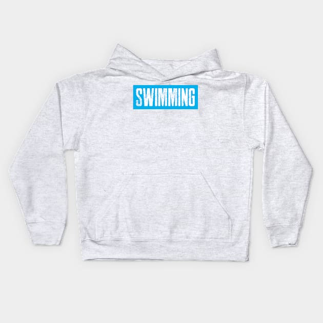 Swimming stance, swimming design Kids Hoodie by H2Ovib3s